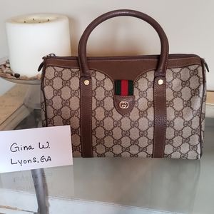Authentic vintage Gucci Boston bag